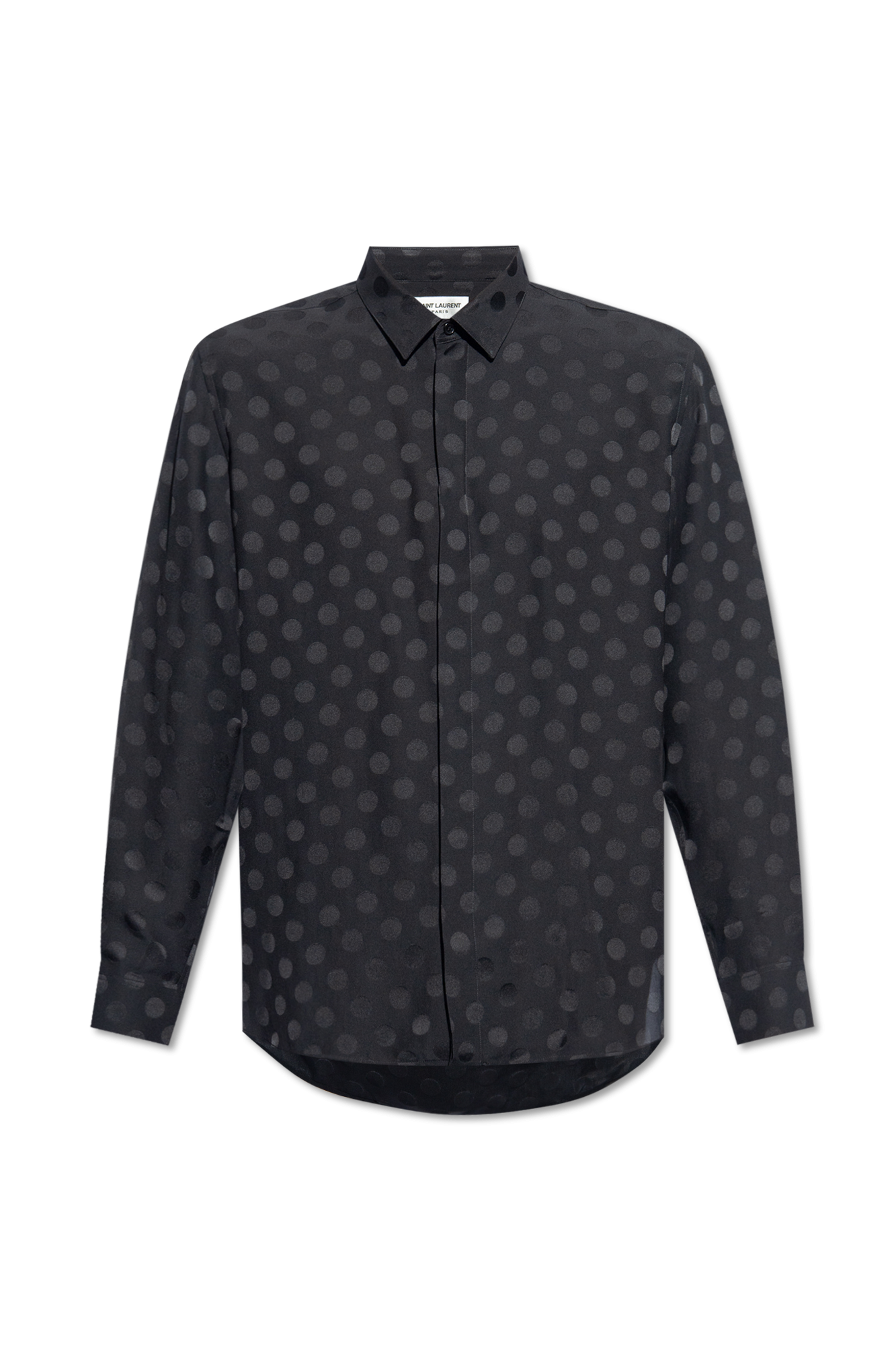 Black Shirt with polka dot pattern Saint Laurent Vitkac Australia